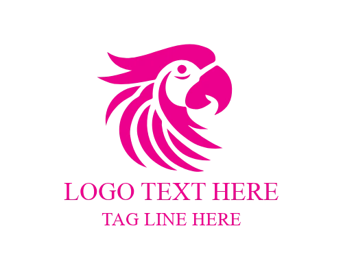Abstract Exotic Parrot Logo for Creative Brands, Tropical Identity, and Wildlife Branding