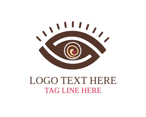 Abstract Eye Logo for Vision and Security Brands