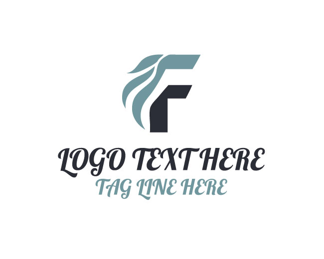 Abstract F Horse Logo