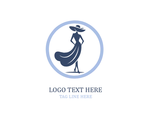 Abstract Face Stylish Lady Logo