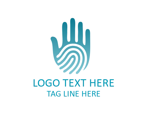Abstract Fingerprint Logo