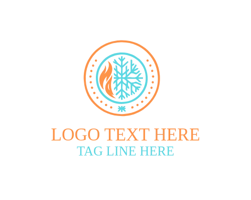 Abstract Fire and Ice Logo for Modern Brands and Creative Identity