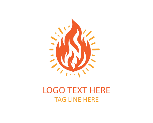 Abstract Fire Swirl Logo for Creative Energy Brands