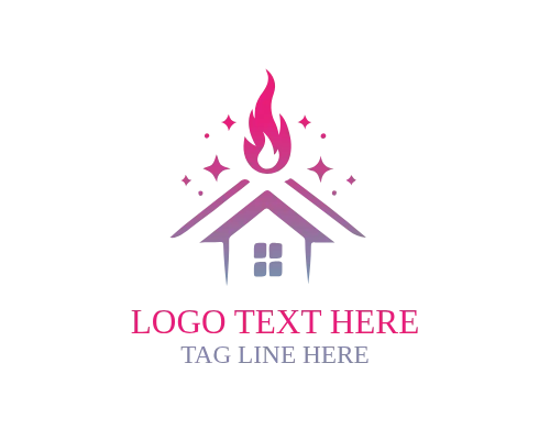  Abstract Fire Symbol Logo for Creative Brands