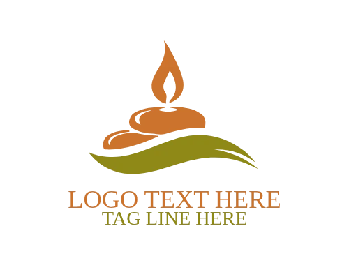  Abstract Flame candle Logo for Creative, Modern, and Conceptual Brands