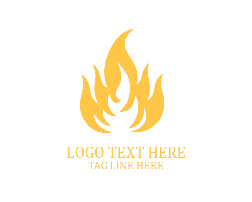 Abstract Flame Energy Logo