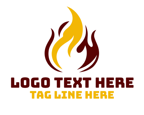 Abstract Flame Energy Logo