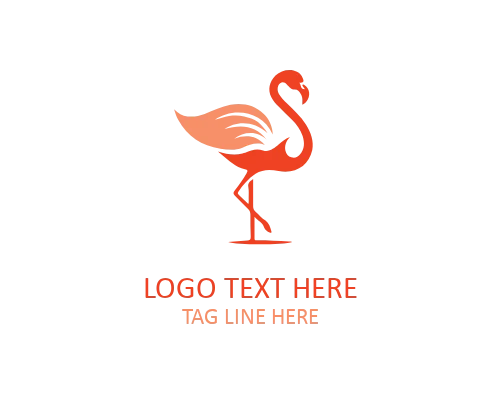 Abstract Flamingo Logo for Creative and Modern Brands