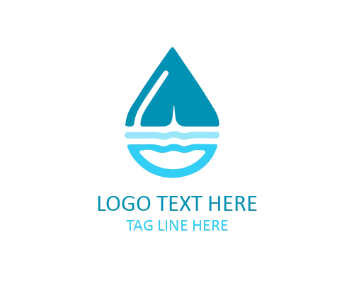 Abstract Fluid Drop Logo