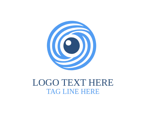  Abstract Futuristic Eye Logo