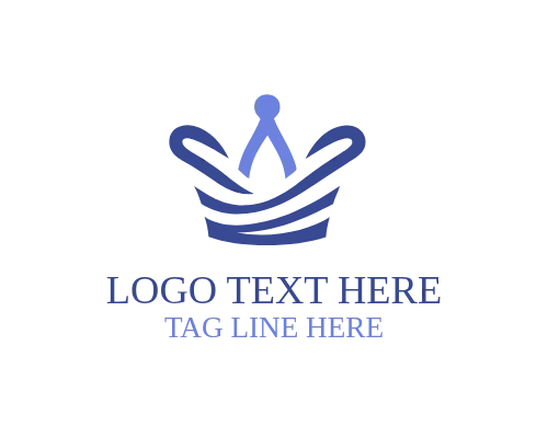  Abstract Geometric Crown Logo for Modern and Creative Brands