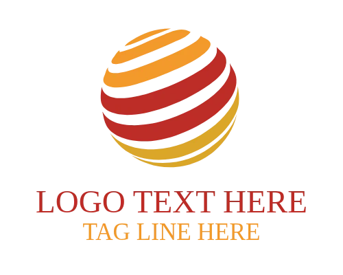 Abstract Globe Lines Logo for Corporate Branding