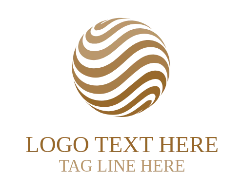 Abstract Globe Modern Mark Logo for Corporate Branding