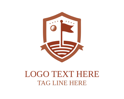 Abstract Golf Ball Logo for Modern Sports Branding