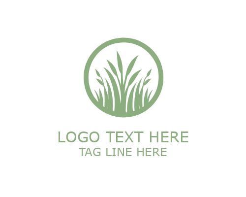 Abstract Grass Mark Logo