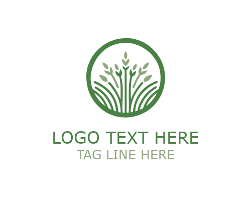 Abstract Green Field Logo