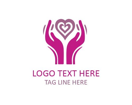 Abstract Hand Symbol Logo for Creative Brands