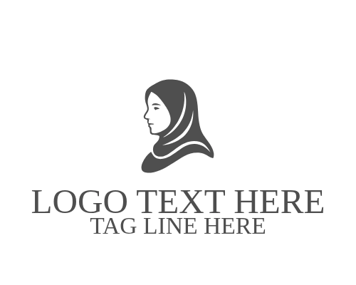 Abstract Hijab Logo