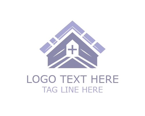 Abstract Home Roofing Logo for Real Estate and Construction Branding