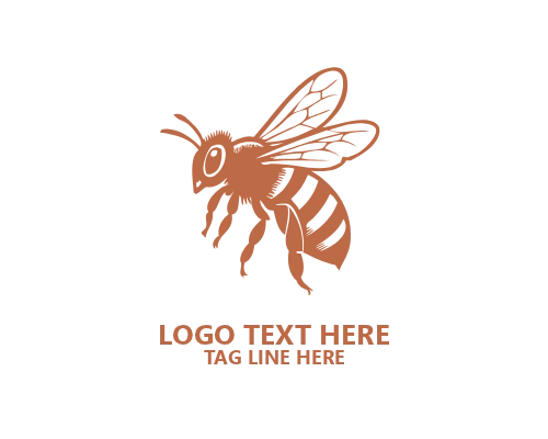 Abstract Honey Bee Logo logo template preview