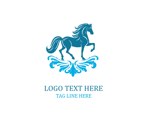 Abstract Horse Mark Logo