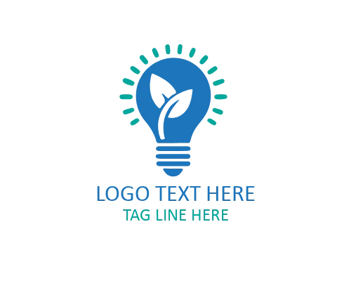 Abstract Idea Bulb Creative Logo