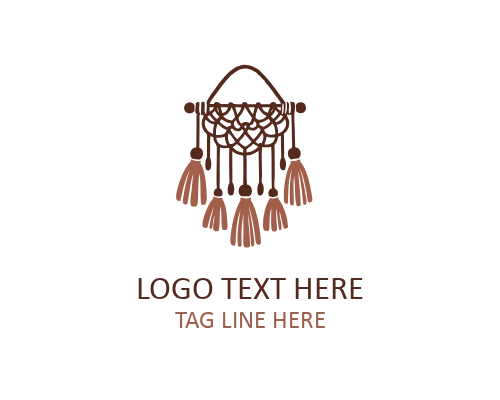 Abstract Knot Macramé Logo