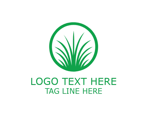 Abstract Lawn Wave Logo
