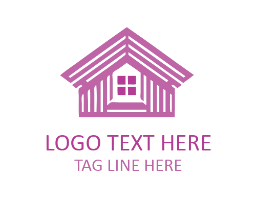Abstract Layered Roofing Logo for Construction and Building Brands