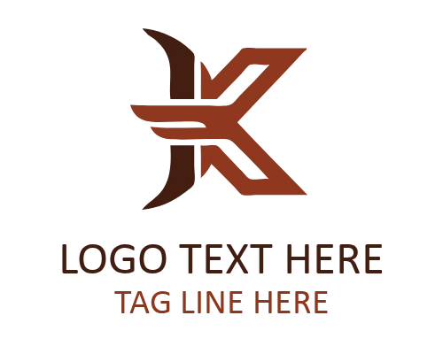 Abstract Letter K Logo for Creative Branding
