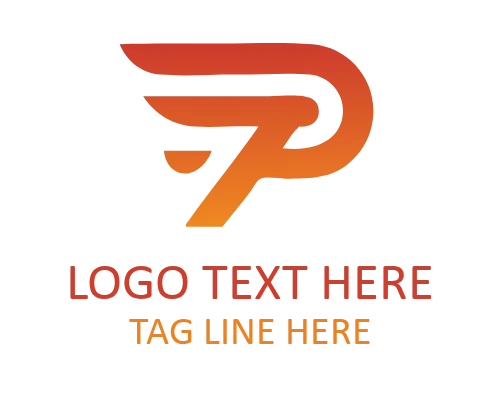 Abstract Letter P Logo for Creative Branding