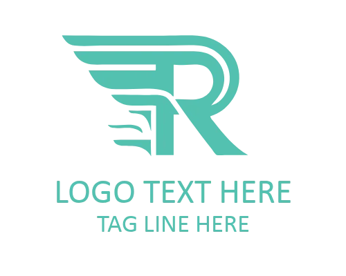 Abstract Letter R Logo for Creative Branding