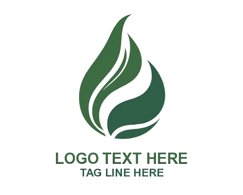 Abstract Light Water Drop Logo