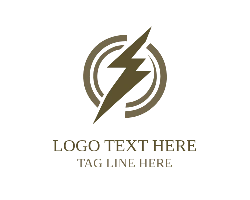 Abstract Lightning Bolt Logo for Modern Power Branding