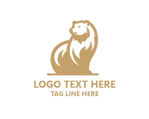 Abstract Line Polar Bear Logo for Modern, Creative, and Wildlife Brands