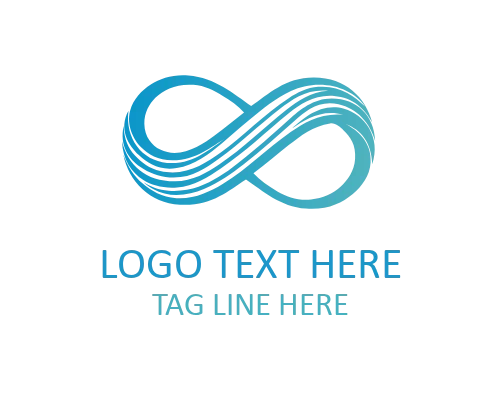 Abstract Loop Growth Symbol for Eco and Wellness Brands