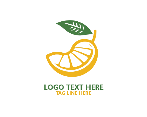 Abstract Mango Shape Logo