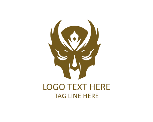 Abstract Mask Flat Logo for Modern and Creative Brands