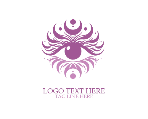 Abstract Minimal Boho Eye Logo