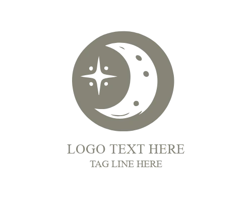 Abstract Modern Moon Mark Logo for Creative Brands