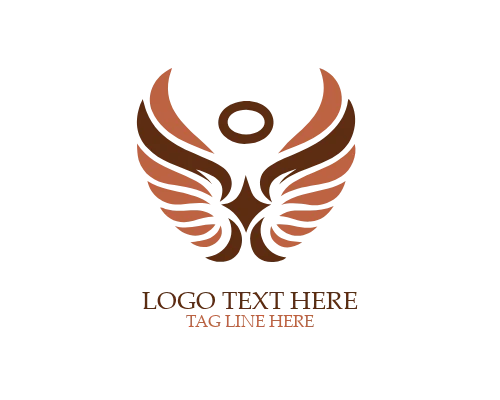 Abstract Motion Wings Logo
