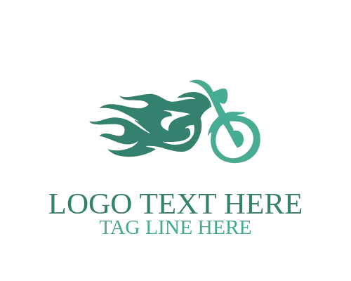 Abstract Motorcycle Symbol