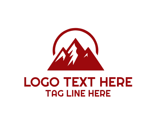 Abstract Mountain Logo Design