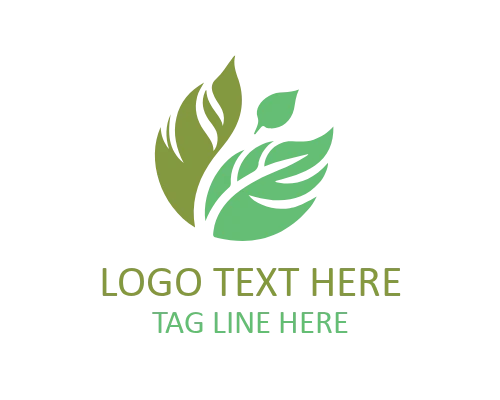 Abstract Nature Leaf Logo