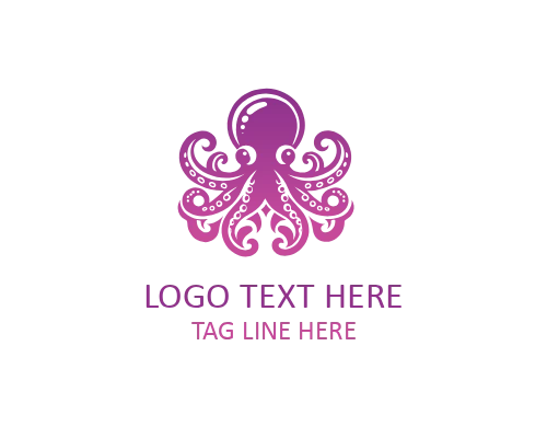 Abstract Octopus Mark Logo