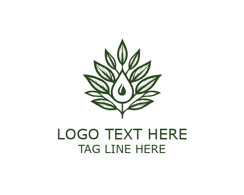 Abstract Oil Drop Logo