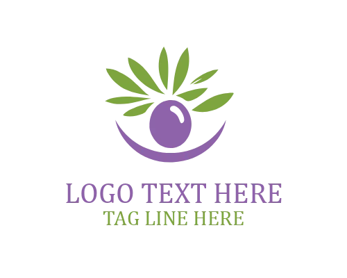 Abstract Olive Oil Tree Mark