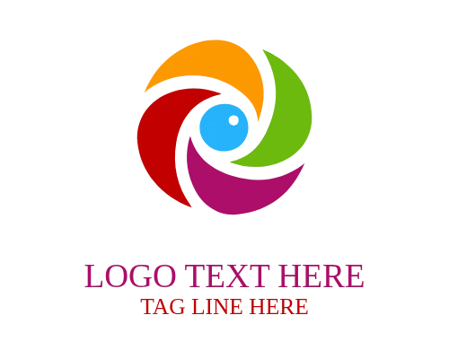 Abstract Overlapping Shutter Logo