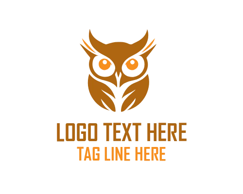 Abstract Owl Eye Logo