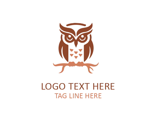 Abstract Owl Mark Logo